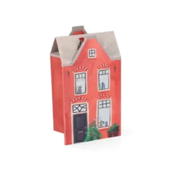 Kaart 3D met envelop, gevelhuisje