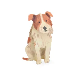 Kaart 3D met envelop, hond