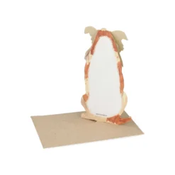 Kaart 3D met envelop, hond