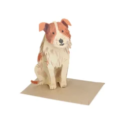 Kaart 3D met envelop, hond