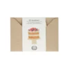Kaart 3D met envelop, taart met fruit