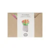 Kaart 3D met envelop, tulpen