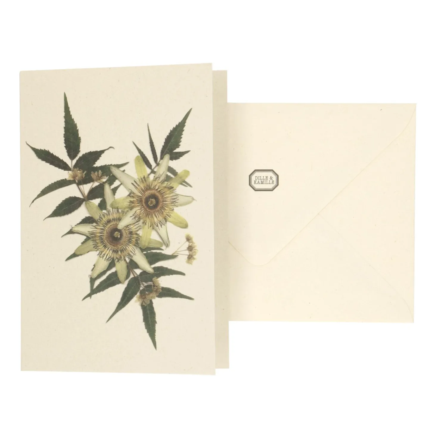 Kaart met envelop, passiebloem