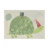 Kaart, schildpad met feesthoed