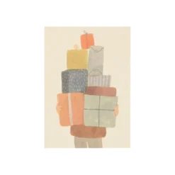 Kaart, stapel cadeautjes