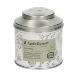 Kamille & lavendel, biologisch, kruidenmelange, blik, 50 gram