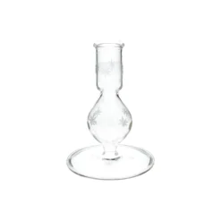 Kandelaar, glas, ster, 12,5 cm