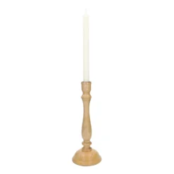 Kandelaar, mangohout, hoog, 29,5 cm