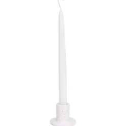 Kandelaar pilaartje, porselein, spikkels