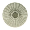 Kandelaar, porselein, geschulpt, lichtgroen, Ø10,2 cm x 3,2 cm