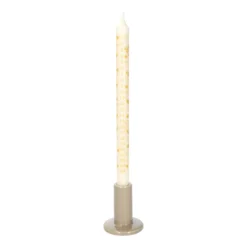 Kandelaar, porselein, hoog, lichtbruin