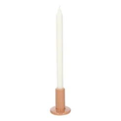 Kandelaar, porselein, hoog, terracotta