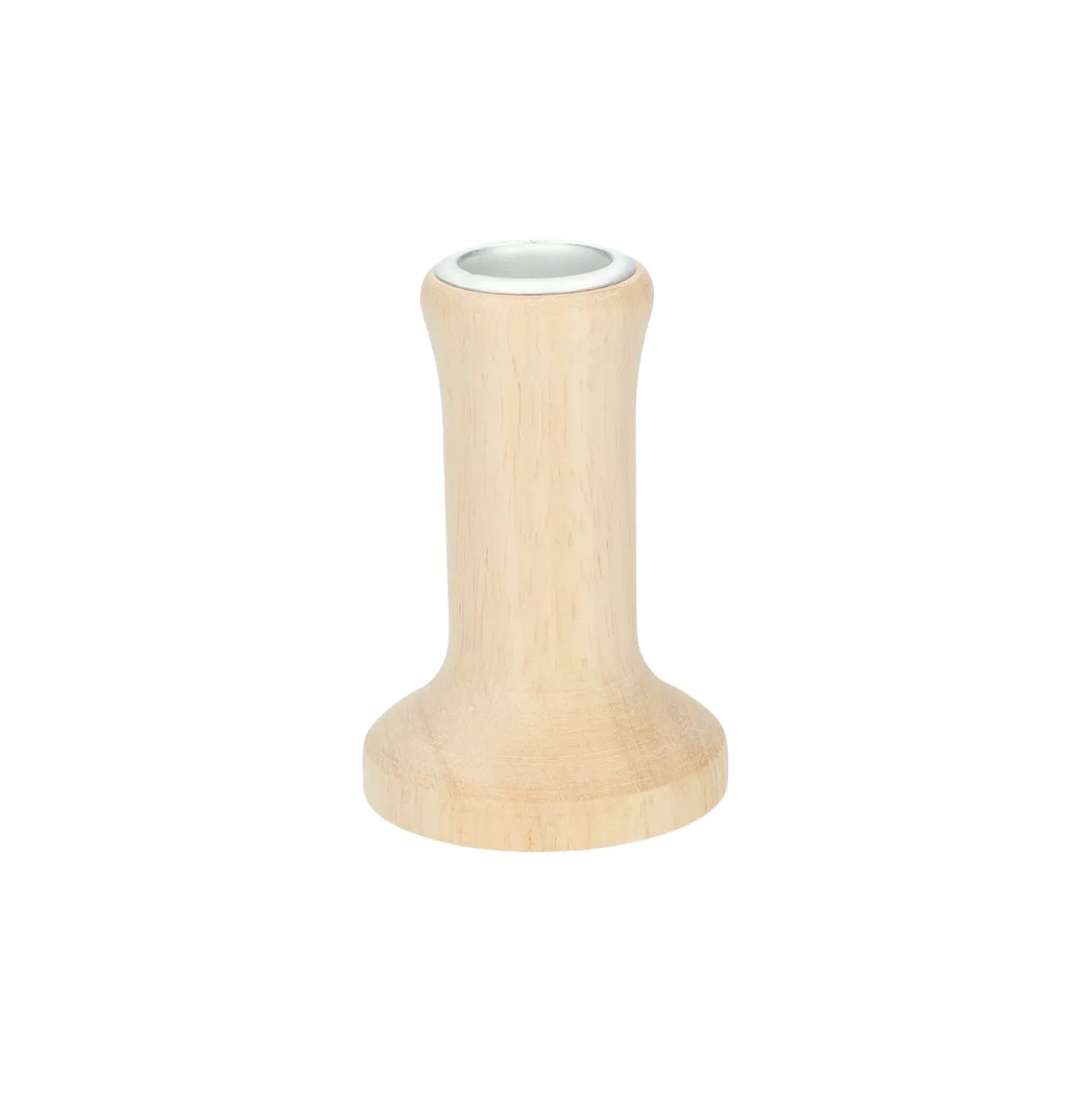 Kandelaar, rubberhout, laag, Ø5.5 x H 8 cm