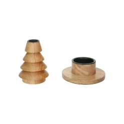 Kandelaar voor adventskaars, mangohout, Ø 11 cm