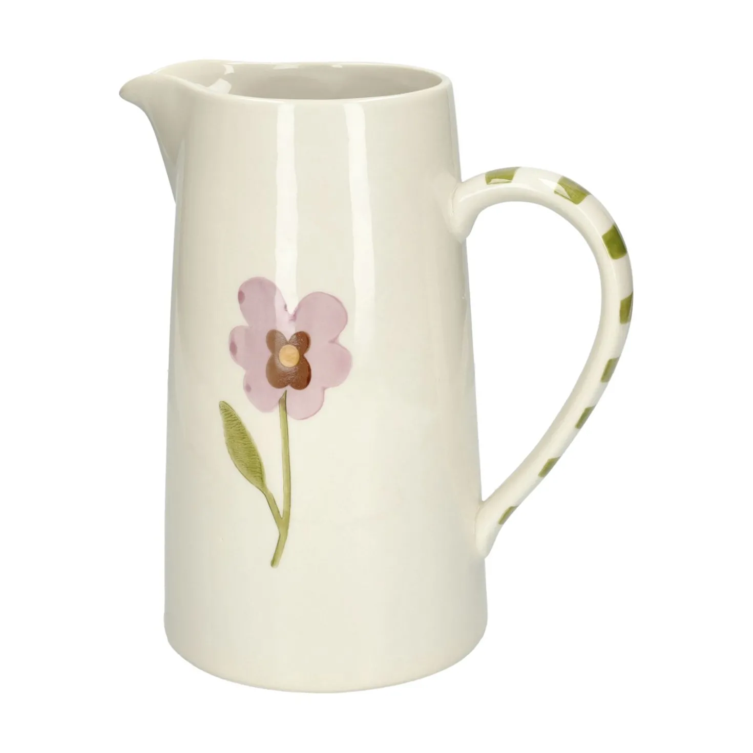 Kan, steengoed, viooltjes, 1,75 liter