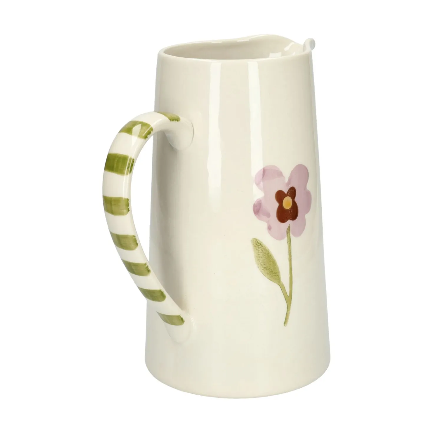 Kan, steengoed, viooltjes, 1,75 liter