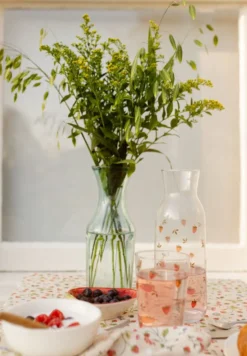Karaf, glas, roodfruit, 1,2 liter