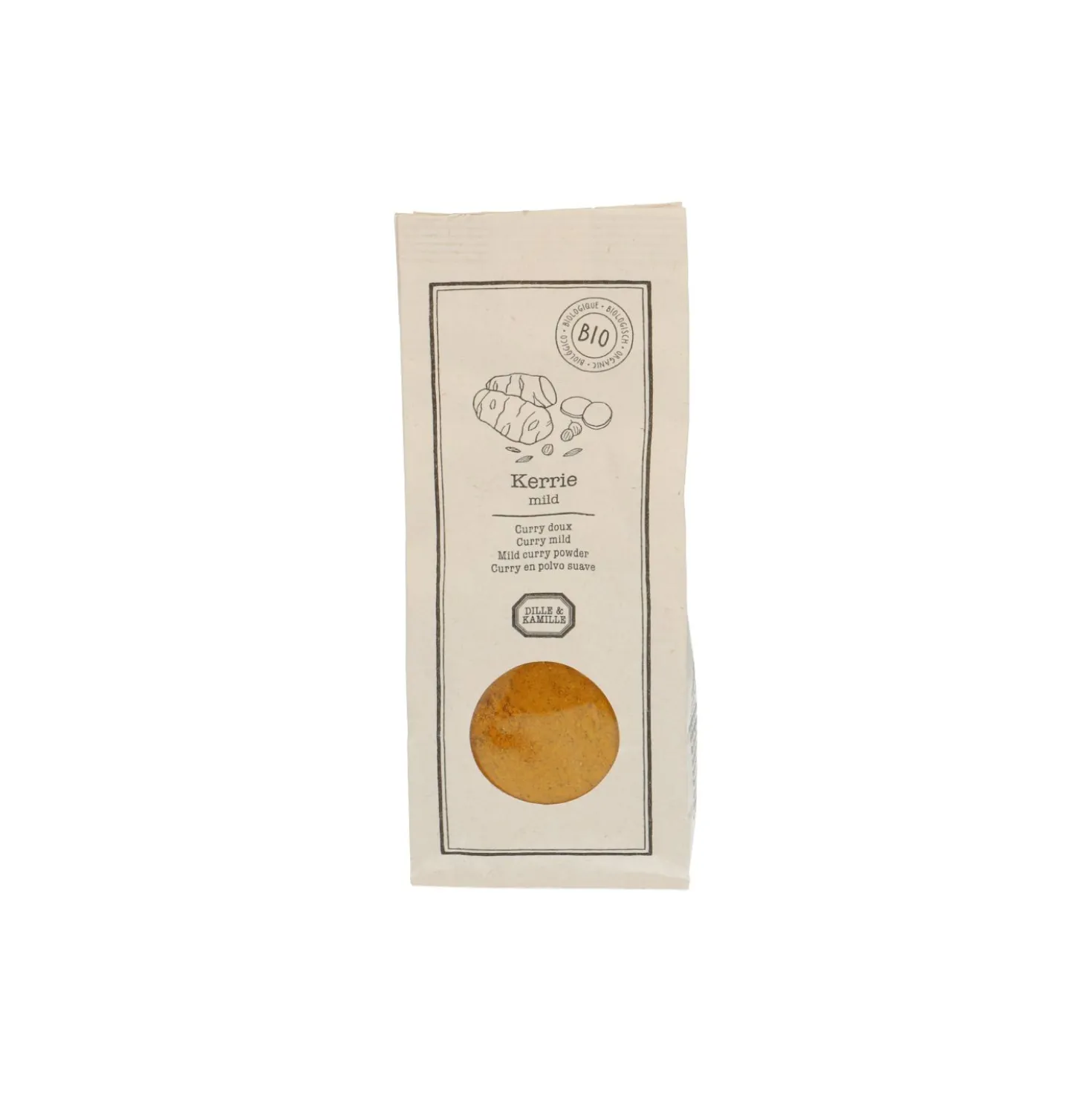 Kerriepoeder mild, biologisch, 50 g