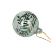 Kerstbal, glas, krans, groen