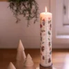 Kerstboom naturel, hout, 12 cm