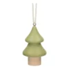 Kersthanger, dennenboom, hout, lichtgroen