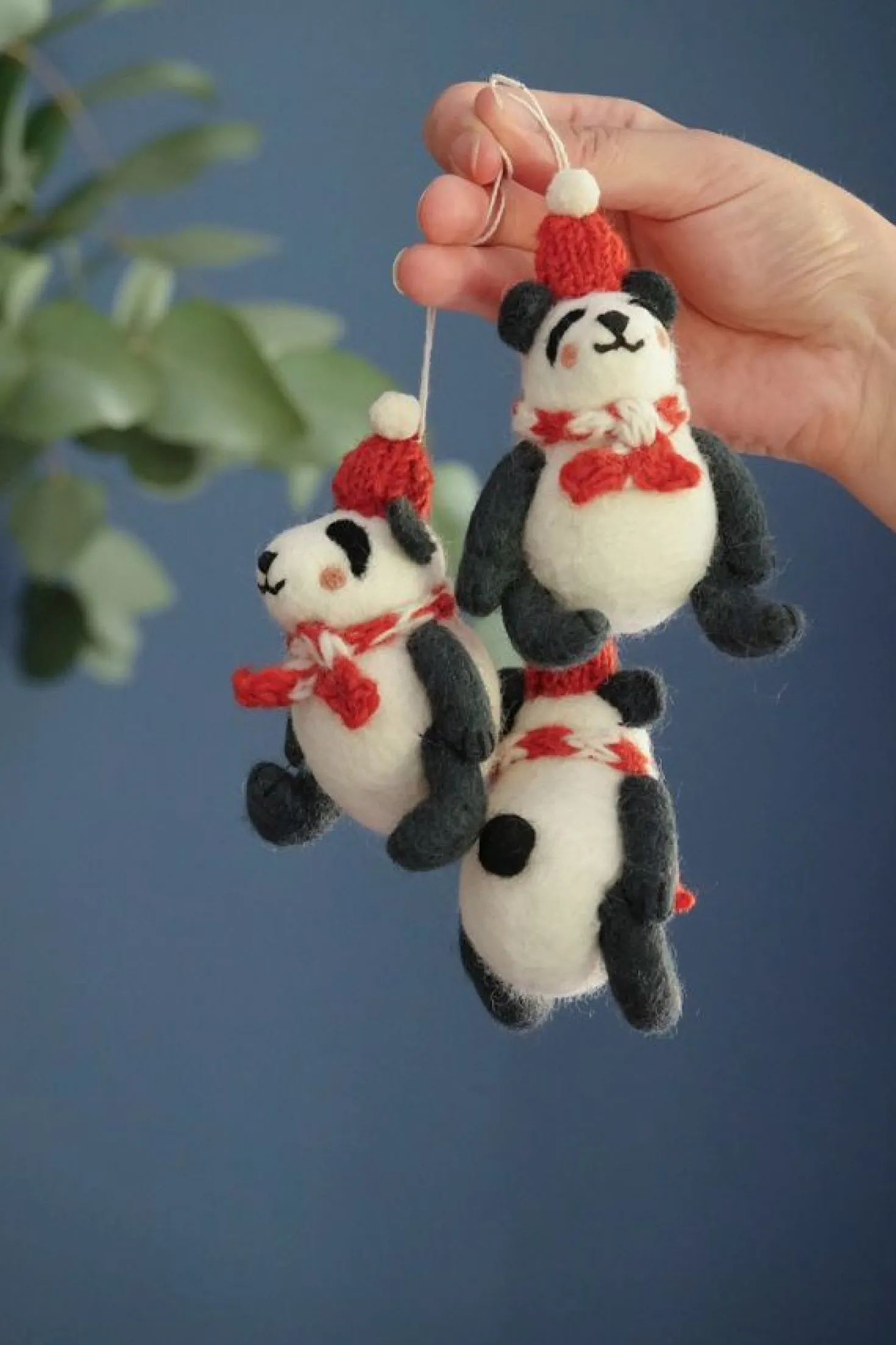 Kersthanger Pascal de panda, WWF, vilt