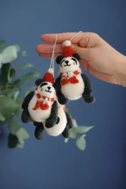 Kersthanger Pascal de panda, WWF, vilt