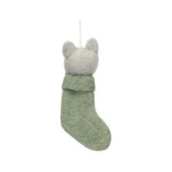 Kersthanger, vilt, kat in een kerstsok