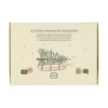Kerstkaarten met envelop, kerstgroen, set van 10 in een doos