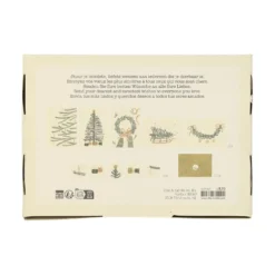 Kerstkaarten met envelop, kerstgroen, set van 10 in een doos