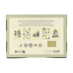 Kerstkaarten met envelop, winteraccessoires, set van 10 in een doos
