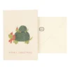 Kerstkaart met envelop, schildpad