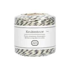 Keukentouw, zwart/ wit