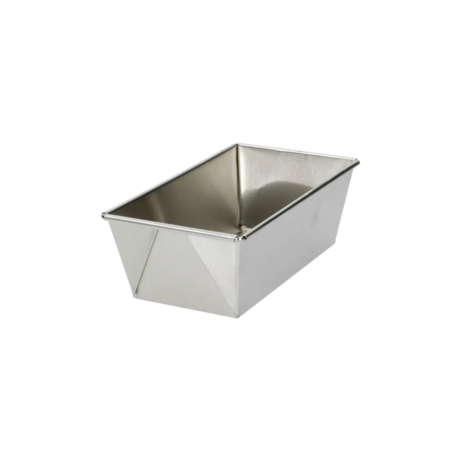 Kleine cakevorm, gerecycled rvs, PFAS-vrij, 15,5 cm x 8,5 cm