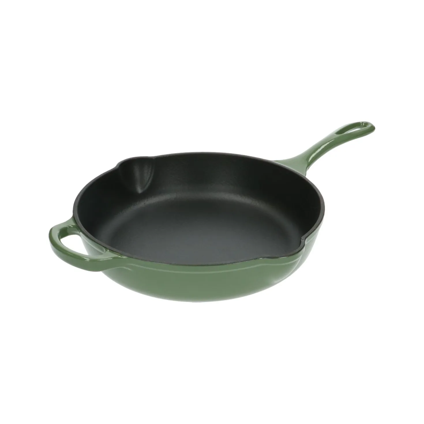 Koekenpan, gietijzer, groen, Ø 28 cm