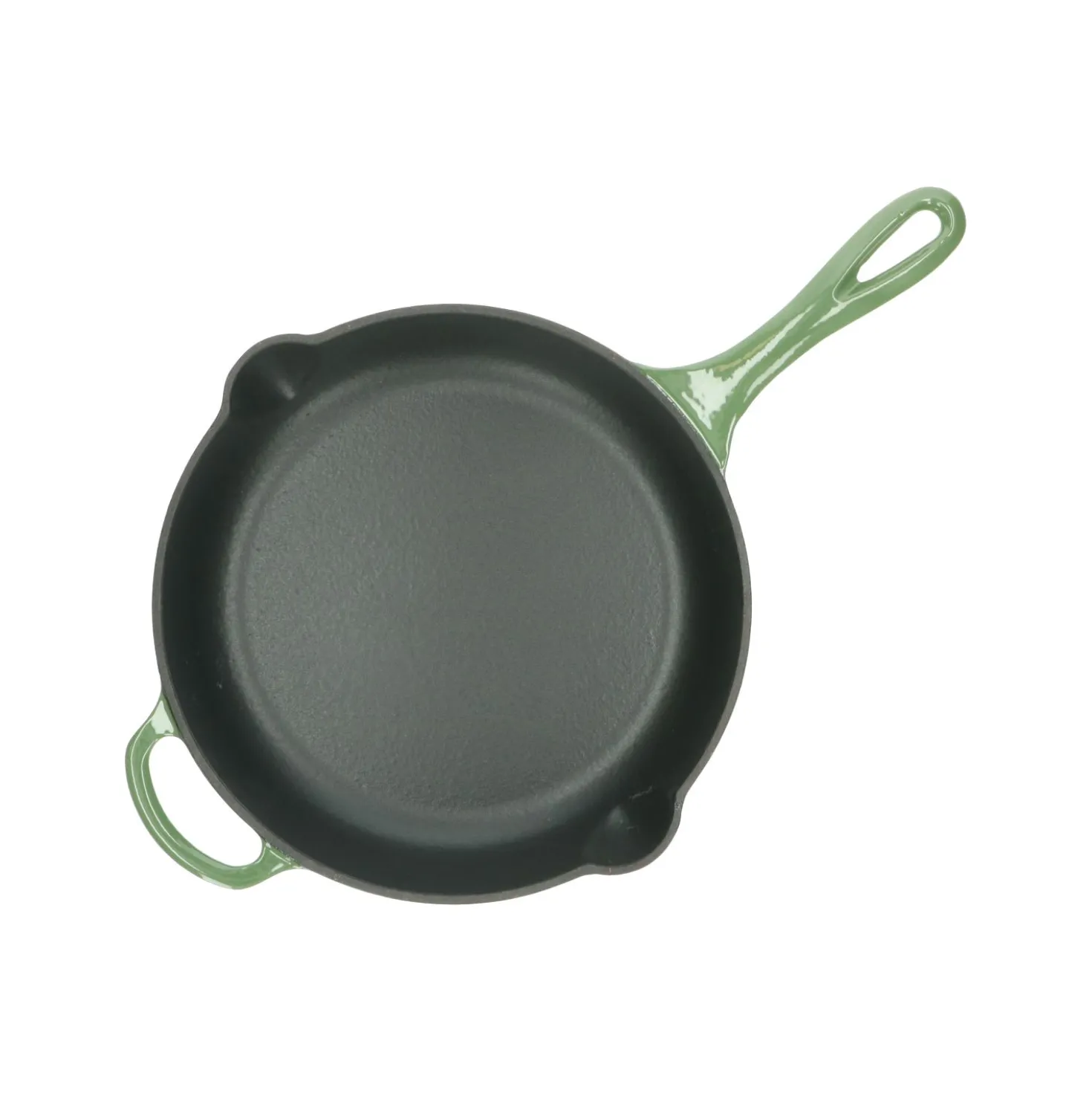 Koekenpan, gietijzer, groen, Ø 28 cm