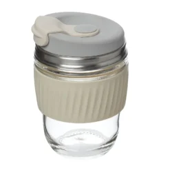 Koffiebeker to go, hittebestendig glas, 340 ml