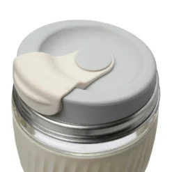 Koffiebeker to go, hittebestendig glas, 340 ml