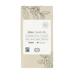 Koffiecapsules lungo, biologisch, Andoro Peru/Indonesië, 10 stuks 52g