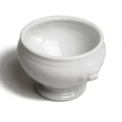 Kom leeuwenkop, porselein, Ø 10,5 cm