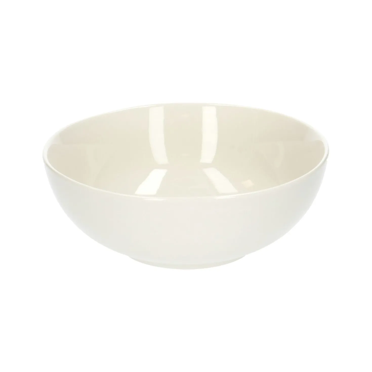 Kom, organisch, porselein, wit, Ø 17 cm
