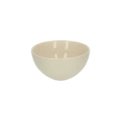 Kom, steengoed, beige, spikkel, Ø 18 cm