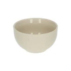 Kom, steengoed, beige, spikkel, Ø 10 cm