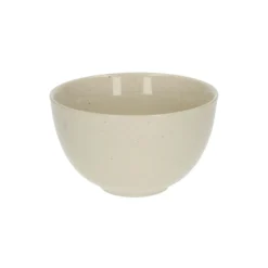Kom, steengoed, beige, spikkel, Ø 12 cm