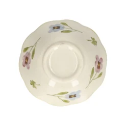 Kom, steengoed, viooltjes, Ø12,5 cm
