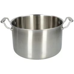 Kookpan met glazen deksel, 3-laags, rvs, PFAS-vrij, Ø24 cm