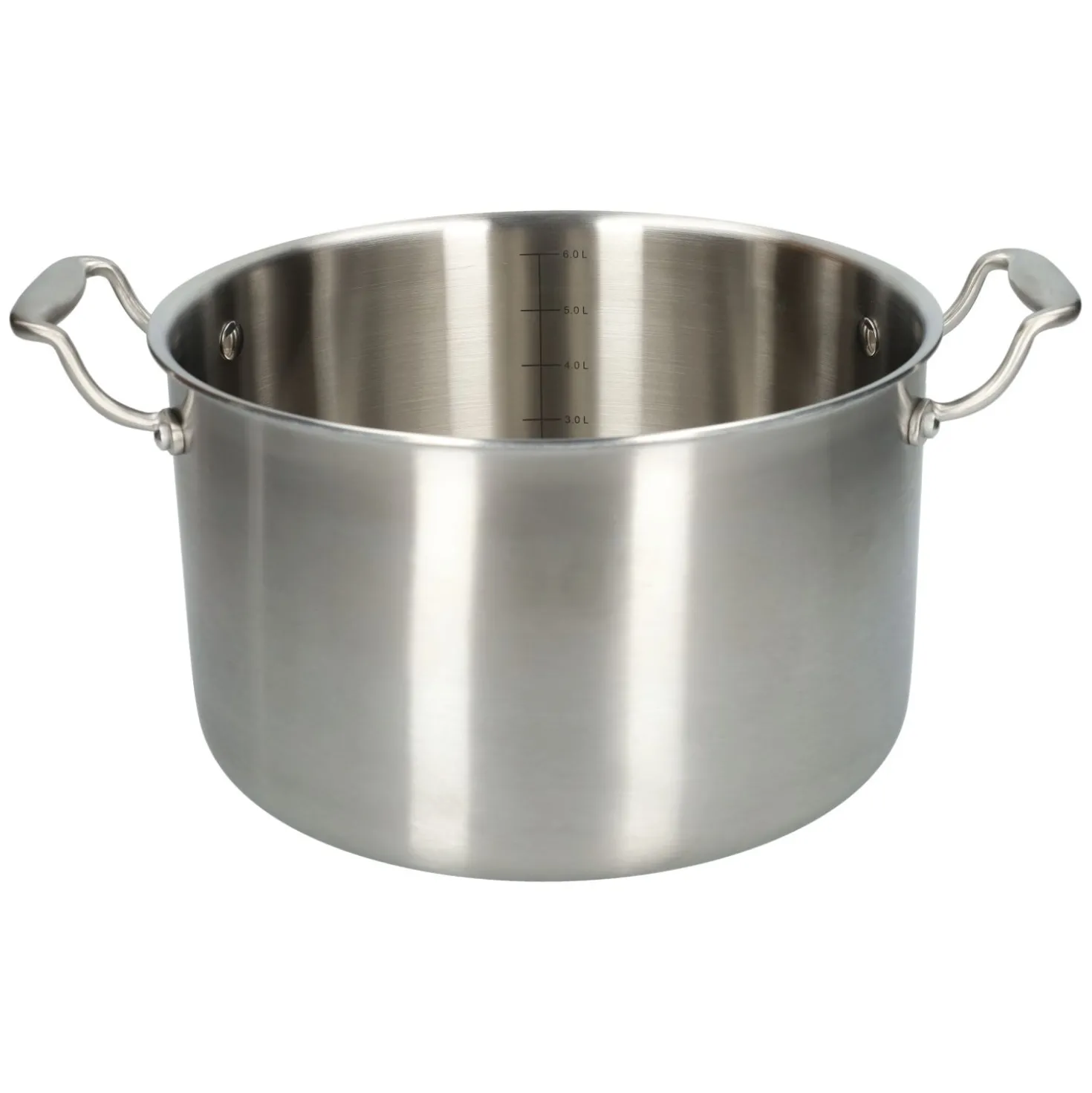Kookpan met glazen deksel, 3-laags, rvs, PFAS-vrij, Ø24 cm