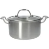 Kookpan met glazen deksel, 3-laags, rvs, PFAS-vrij, Ø20 cm