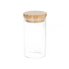Kruidenpotje rond, glas met bamboe dop, 120 ml