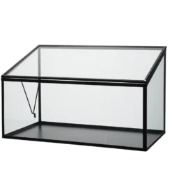 Kweekkas, glas en metaal, groot